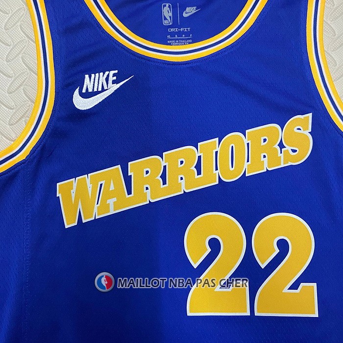 Maillot Golden State Warriors Andrew Wiggins NO 22 Classic 2022-23 Bleu